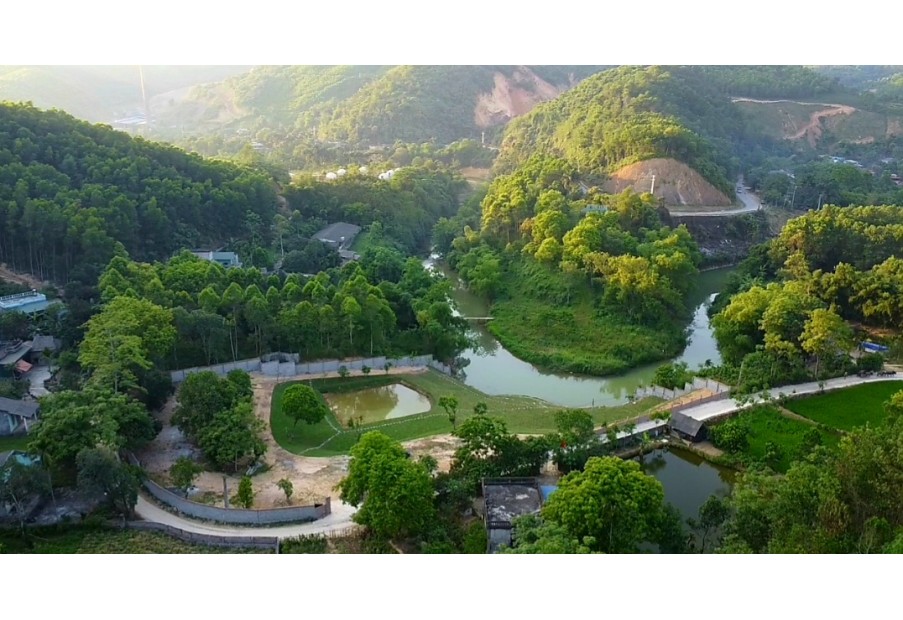 Bán gấp lô đất 3872m2 bám sông, nằm liền kề dự án khu đô thị nghỉ dưỡng Đông Trường Sơn, Lương Sơn