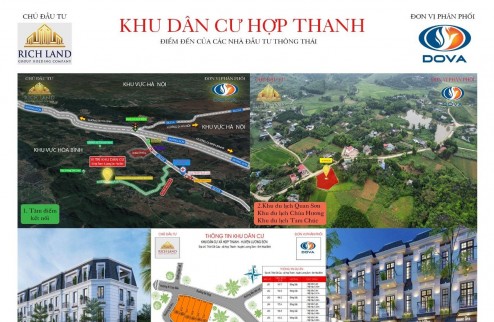 MỞ BÁN 3 LÔ ĐẤT LIỀN KỀ TẠI HỢP THANH - LƯƠNG SƠN - HÒA BÌNH